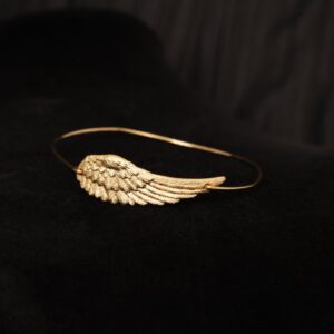 Armored Angels, Inc. Ladies 14kt Gold Filled Winged Bangle Bracelet