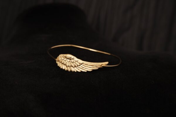 Armored Angels, Inc. Ladies 14kt Gold Filled Winged Bangle Bracelet