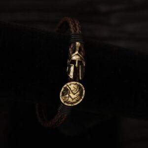 Spartan / Hoplite Mens Bracelet - Illinois Domestic Abuse Shop - Angel Jewelry