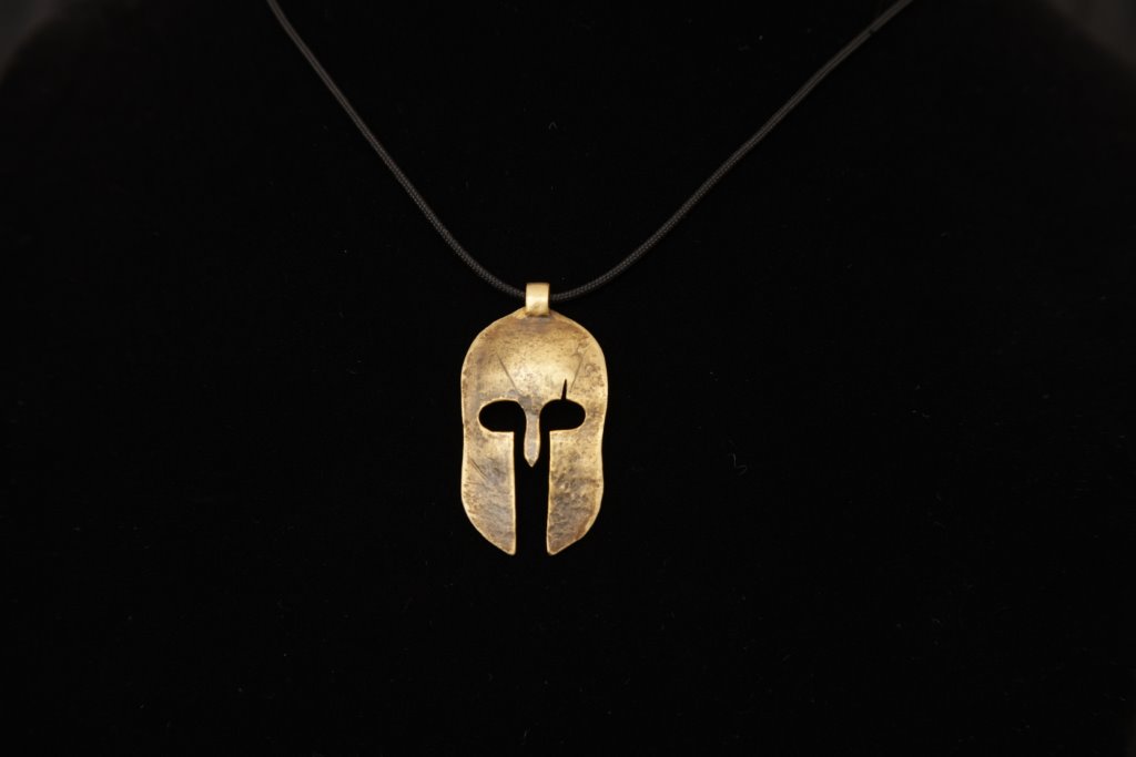 Spartan Shield Necklace Unisex Spartan Necklace Spartan 