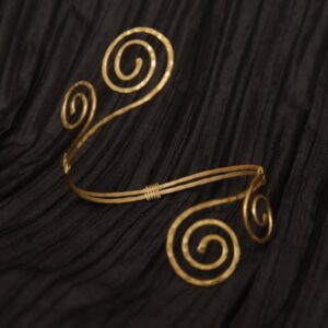 Ladies Brass Grecian Arm Band - Angel Jewelry