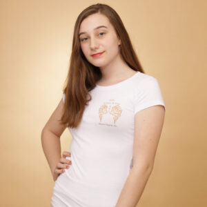 Armored Angels, Inc. Ladies White Signature Tee