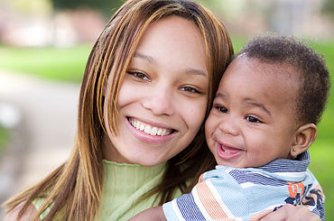 Mom and Son Happy Because of Armored Angel Knight Jewelry Purchase