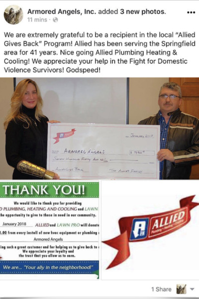 Allied Gives Back Program Grant for domestic Violent Prevention Allied Gives Back Program Grant for domestic Violent Prevention